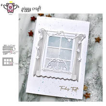 Piggy craft corte de metal morre molde janela estrela cortina scrapbook papel ofício faca molde lâmina soco estênceis dados 2024 - compre barato