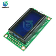 LCD Module Blue Yellow Screen IIC/I2C 0802 for arduino 0802 LCD 8 x 2 Character Display Screen 5V 2024 - buy cheap