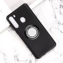 Funda de silicona blanda con anillo trasero para Samsung Galaxy A01, A10, A10s, A11, A20, A21, A21s, A30, A31, A41, M11, M21, M31, M30s 2024 - compra barato