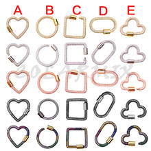 5pcs Multi kinds Bolt clasp pendants whole zircon jewelry accessories screw clasp charm for jewelry making 50970 2024 - buy cheap