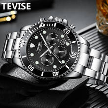 Tevise moda automática relógios masculinos de aço inoxidável mecânica mristwatch data semana exibição masculino relógio com caixa 2024 - compre barato