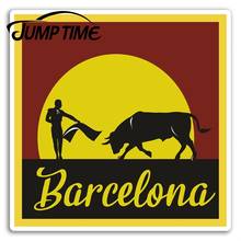 Jump Time Barcelona Vinyl Stickers Spain Travel Sticker Laptop Luggage Decal Truck Window Car Wrap Car Accessories 2024 - buy cheap