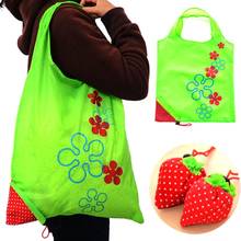 1Pcs Portable Strawberry Eco-friendly Reusable Nylon Handbag Foldable Shopping Tote Bag Vegetable Grocery Fruit Bags 2024 - buy cheap