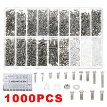 1000 Glasses Repair Tools Spectacles Tiny Screws Nut Assortment Repair Tool Kits Glasses Supplies 2024 - buy cheap