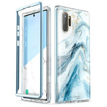 Funda I-BLASON para Samsung Galaxy Note 10, carcasa Cosmo de cuerpo completo con purpurina y mármol, sin Protector de pantalla incorporado, versión 2019 2024 - compra barato