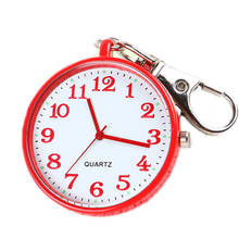 Llavero con reloj de bolsillo de cuarzo para hombre y mujer, esfera redonda, colgante Simple y portátil, MX8 2024 - compra barato