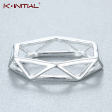 Kinitial Punk Geometric Charm Triangle Rings For Women Finger Closed Rings Female Trendy Party Rings Jewelry anillos mujer 2024 - buy cheap