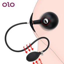 OLO Inflatable Anal Plug With Metal Ball Expandable Butt Dilator Dildo Pump Adult Products Prostate Massager Sex Toys for Women 2024 - buy cheap