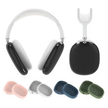 Capa protetora para fones de ouvido airpods max, almofadas de silicone, capa de almofada, acessórios para apple airpods max 2024 - compre barato