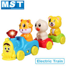Brinquedo infantil divertido animais elétricos trenzinho com som leve brinquedo educacional para bebês presentes para crianças 2024 - compre barato