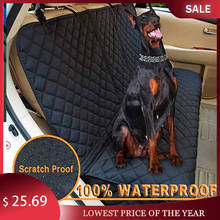 Funda de asiento de coche para mascotas, alfombrilla trasera de coche impermeable, Protector de cojín de viaje para gatos y perros con reposabrazos de asiento medio 2024 - compra barato