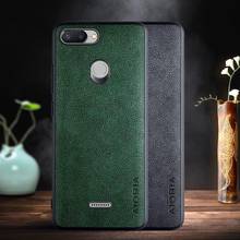 Funda para Xiaomi Redmi 6 6A, carcasa con diseño de cuero PU de negocios Retro, material TPU + PU 2 en 1 2024 - compra barato