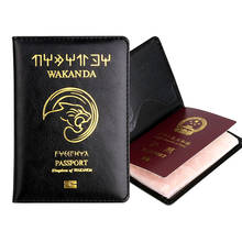 Faixa-capa para passaporte forever black pantera, capa para viagem, couro macio, identidade, banco, porta-cartão 2024 - compre barato