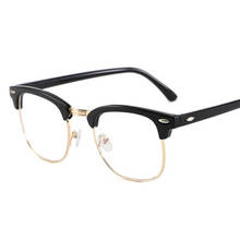 Brand Style  Metal Half Rim  Glasses Frame Women Anti Blue Ray Computer Games  glasses Precriptions Eyglasses 2024 - buy cheap