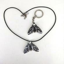 1pcs Ancient silver color dead head skull moth necklace for women christmas gift 2024 - buy cheap