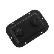 Caja de conexiones de enchufe de placa Jack, Clip de guitarra Dual grande para altavoces SpeakOn PA, armarios 2024 - compra barato