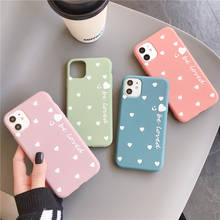 fashion Cute heart soft case for iphone 11 pro x xs max xr 8 7 6 6s plus matte silicone phone cover Colorful girl coque fundas 2024 - buy cheap