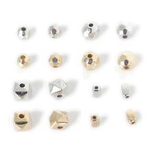 100-500pcs 3/4/6/8mm Faceted Acrylic Ball Crimp End Beads Stopper Spacer Beads For DIY Jewelry Making Supplies 2024 - buy cheap