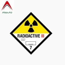 Aliauto Personality Reflective Car Sticker Radioactive Decoration Cover Scratch PVC Decal for Nissan Suzuki Peugeot VW,10cm*10cm 2024 - buy cheap