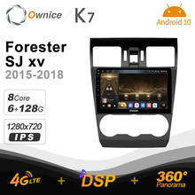 K7 Ownice 2 Din Android 10,0 Автомобильный мультимедийный радио для Subaru Forester SJ xv 2012 - 2015 с 8 ядро A75 * 2 + A55 * 6 SPDIF 6G 128G 2024 - купить недорого