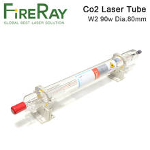 Fireray-tubo de laser reci co2, w2, 90w-100w, comprimento de 1200mm, 80mm, para máquina de corte e gravação a laser 2024 - compre barato