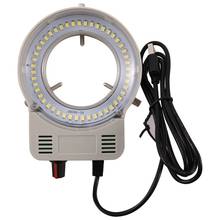 48 led industrial microscópio câmera fonte de luz anel lâmpada luz iluminador lâmpada brilho ajustável interface usb 2024 - compre barato