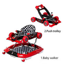 Andador plegable multifuncional para bebé, carrito de empuje, asiento de seguridad, equilibrio, coche, patinete 2024 - compra barato