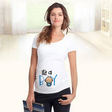 Hot Cute Pregnant Maternity T Shirts Casual Pregnancy Women Clothes with Funny Cartoon Print Shirts Maternity Clothes 2024 - buy cheap