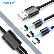 RAXFLY 2 in 1 Magnetic Charge Cable Micro USB Cable For iPhone XR 7 XS Max XS 8 Magnet Charger USB Type C Cable For Redmi Note 7 2024 - buy cheap