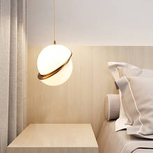 Современный домашний декор, лампа E27 в форме шара для гостиной, подвесная люстра для кухни, спальни, коридора, лофта, интерьерное освещение 2024 - купить недорого