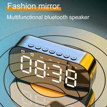 Z3 espelho despertador portátil bluetooth alto-falantes led display digital despertador alto-falante sem fio leitor de música relógio de mesa 2024 - compre barato