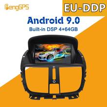 Android 9,0 PX6 встроенный DSP автомобильный мультимедийный DVD плеер GPS Радио для Peugeot 207 2008-2014 GPS Навигация стерео головное устройство 2024 - купить недорого