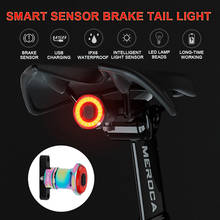 Bicycle Rear Light Smart Auto Brake Sensing Flashlight Cycling MTB Taillight Bike Tail Lights Accessories With Braking Sensor 2024 - buy cheap