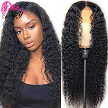 Beauty forever-peruca com cabelo encaracolado para mulheres negras, fechamento brasileiro, cabelo humano, remy, 4x4, pré-arrancado 2024 - compre barato