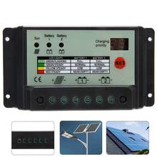 Controlador de carga solar com tela lcd 20a, controlador de carga com bateria dupla, regulador para baterias de 12v ou 24v 2024 - compre barato