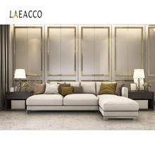 Laeacco винтажный шикарный фон для фотосъемки с изображением стены гостиной, дивана и интерьера для студийной фотосъемки 2024 - купить недорого