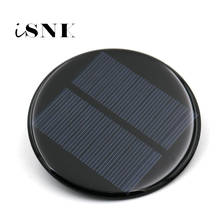Panel Solar de silicio policristalino, módulo de célula Solar circular, placa epoxi de energía Solar redonda, bricolaje, 6V, 80mA, 80MM 2024 - compra barato