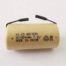 Revestimento de papel ni-cd sc1800mah com abas bateria de alta potência 10c 1.2 v bateria recarregável para ferramentas elétricas chave de fenda elétrica da broca 2024 - compre barato