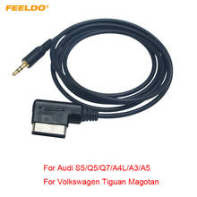FEELDO 10 шт. автомобильный медиа AMI MMI интерфейс до 3,5 мм аудио AUX MP3 адаптер для Audi Volkswagen AUX провод кабель # FD6219 2024 - купить недорого