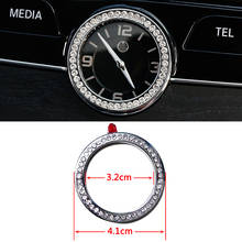 For Mercedes Benz C Class W205 2015-2018 Central Console Clock Watch Frame Artificial Crystal Diamond Ring Trim Styling Decal 2024 - buy cheap