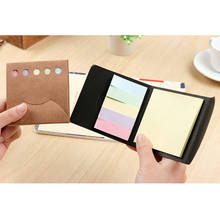 20packs/lot Lovely Kraft Black Paper Cover Candy Color Memo Pad N-times  Sticky Notes Memo Pad Stickers Office School Supplies 2024 - buy cheap