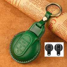Leather Car Key Case Cover Fit for BMW MINI COOPER S ONE JCW F54 F55 F56 F57 F60 CLUBMAN COUNTRYMAN Keychain Accessories 2024 - buy cheap