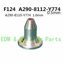 Fio edm f124 visual guia rubi bico jato de diamante 0.5mm 1.0mm para máquina fanuc a-a/b/c/ia/serviço 2024 - compre barato