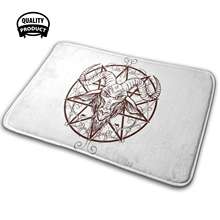 Baphomet Goat 3D Soft Non-Slip Mat Rug Carpet Cushion Baphomet Devil Satan Occult 666 Demon Goat Satanic Satanist Pentagram 2024 - buy cheap