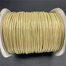 Cuerda de algodón encerado para fabricación de joyas, cordón de hilo encerado, color caqui, 0,5mm, 0,8mm, 1mm, 1,5mm, 2mm 2024 - compra barato