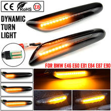 2 pieces Led Dynamic Side Marker Turn Signal Light Indicator Blinker Lamp Signal Lamp For BMW E90 E91 E92 E93 E60 E87 E82 E46 2024 - купить недорого