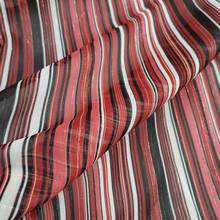 Metallic Bling Chiffon Stripe Printed Glittery Fabric Shiny Soft Dress Skirt Scarf Hijab DIY Fabric 2024 - buy cheap