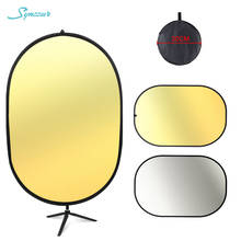 Suporte refletor oval multi disco 60*90cm, fotografia com tripé, difusor de luz portátil dobrável para acessórios de estúdio fotográfico 2024 - compre barato