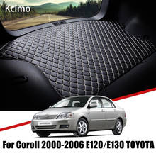 Alfombrilla de cuero para maletero de coche, accesorio para Toyota Corolla 2000-2006, E120, E130, bandeja de revestimiento de carga, almohadilla trasera antideslizante 2024 - compra barato