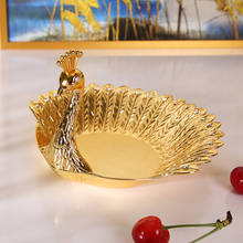 IMUWEN New Elegant Plate Luxury Delicate Bird Style Dried Dish Fruit Plate Snack Tray Home Nut Bowl For Table Decoration 2024 - buy cheap
